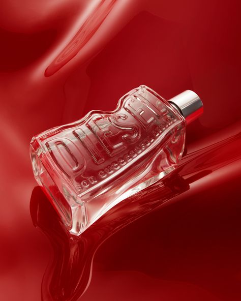 Diesel Advertising, Diesel Campaign, Diesel Aesthetic, Diesel Perfume, Diesel Fragrance, Brand Extension, Diesel Loverdose, Red Perfume, Diesel Fashion