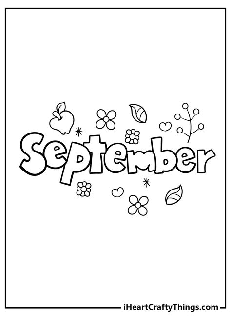 September Coloring Pages September Coloring Pages, September Colors, Football Coloring Pages, Back To School Worksheets, Holiday Worksheets, Halloween Class Party, Writing Planning, Preschool Coloring Pages, Holiday 2024