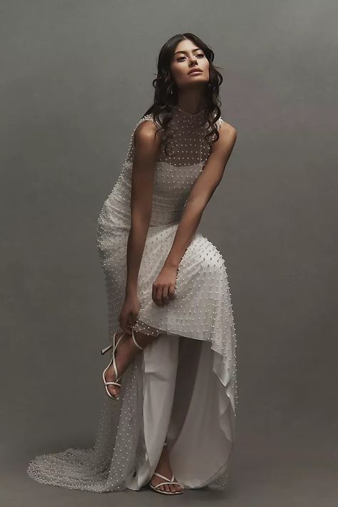 Wedding Dresses & Gowns | Anthropologie Wedding Dress With Sheer Top, Anthro Wedding, Dress With Sheer Top, Bhldn Wedding Dress, Bhldn Wedding, Perfect Bridesmaid Dress, Anthropologie Wedding, Maxi Gown, Brides Wedding Dress