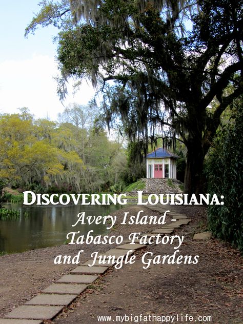 Avery Island: Tabasco Factory and Jungle Gardens #averyisland #louisiana #tabasco | mybigfathappylife.com Jungle Gardens Avery Island, Avery Island Louisiana, Louisiana Vacation, Avery Island, Louisiana Woman, Fort Polk, New Orleans Vacation, Louisiana History, Usa Places