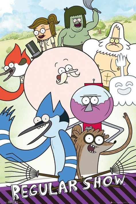 Regular Show Regular Show Poster, Cartoon Network Viejo, The Regular Show, Old Cartoon Network, Old Cartoon Shows, Cartoon Network Shows, Childhood Tv Shows, Regular Show, Adventure Time Anime