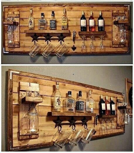 Homemade Bar, Pallet Bar Diy, Diy Home Bar, Man Cave Home Bar, Home Bar Designs, Remodel Bathroom, Bar Room, Basement Bar, Ideas Bathroom