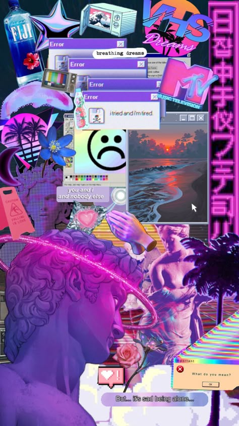 Vaporwave aesthetic📀 #vaporwave #vaporwaveaesthetic #aesthetic #collage #vibes #wallpaper #art Vaporwave Aesthetic Backgrounds, City Night Wallpaper Aesthetic, Vaporwave Phone Wallpaper, Vaporwave Aesthetic Bedroom, Internetcore Aesthetic, Dark Vaporwave Aesthetic, Vapor Wave Aesthetic, Vaporwave Aesthetic Wallpaper, Y2k Zine