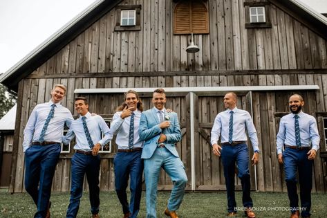 Groomsmen in blue and floral ties. Groomsmen no jacket, groom in jacket to stand out https://www.instagram.com/kennedy.estate/ #pinterest #instagram #aesthetic #love #photography #art #instagood #tumblr #pinterestinspired #like #fashion #picoftheday #follow #tiktok #explorepage #explore #naturephotography #facebook #inspiration #style #photooftheday #pinterestworthy #pinterestwedding #kennedyestate Groom Suit Groomsmen No Jacket, No Suit Groomsmen, No Suit Jacket Groomsmen, Groomsmen With No Jacket, Groomsmen No Suit Jacket, No Jacket Groomsmen, Groom No Jacket, Groomsmen Attire No Jacket, Groomsmen No Jacket