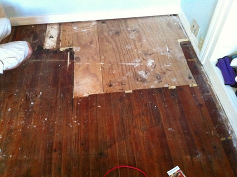 Mistreated Heart Pine Floors Wood Floor Restoration, Heart Pine Floors, Refinish Wood Floors, Pine Wood Flooring, Old Wood Floors, Floor Restoration, Grey Wood Floors, Heart Pine Flooring, Heart Pine