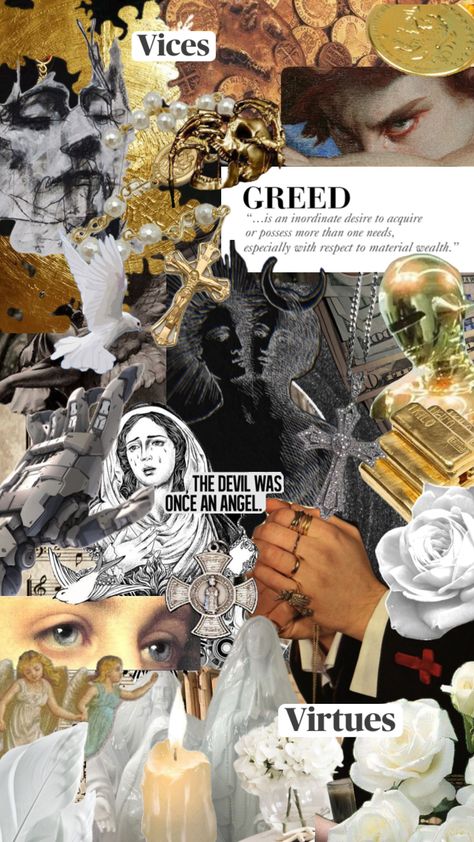 7 Deadly Sins Greed, Seven Deadly Sins Greed, Short Film Ideas, Film Ideas, 7 Deadly Sins, Seven Deadly Sins, Short Film, Your Aesthetic, Painting Inspiration