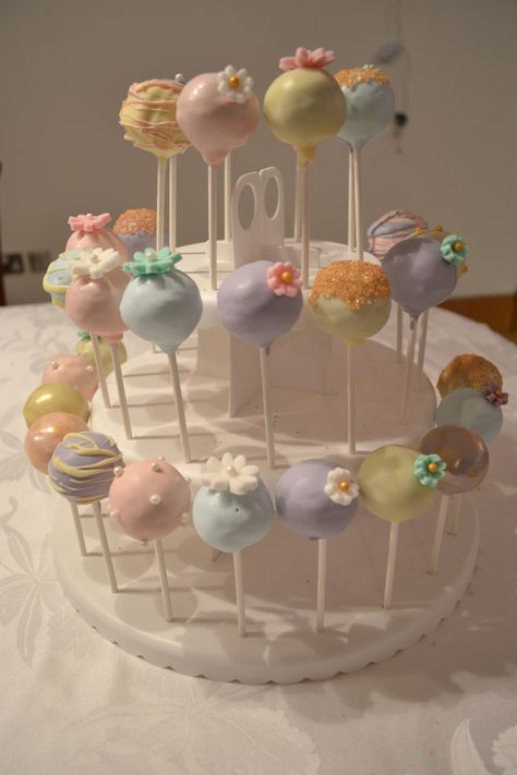 Cute Easy Cake Pop Ideas, Cake Pop Birthday Party, Cake Pops Designs Aesthetic, Aesthetic Cake Pop Ideas, Cake Pops Tea Party, Easy Cake Pop Decorating, Cake Pop Pictures, Cute Cake Pops Aesthetic, Cake Pops Astethic