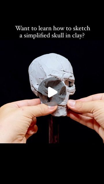 Gabriel Vinas on Instagram: "New Skull Sketching Tutorial Video!  . . . . #artreel #art #sculpture #arttutorials #timelapse #processvideo #sketch #ceramics #portrait #clay #reelsart #arttrends #artchallenge" Skull Clay Art, Air Dry Clay Skull, Clay Skull Tutorial, Skull Clay Sculpture, Skull Tutorial, Sketching Tutorial, Clay Skull, Diy Skulls, Skull Model