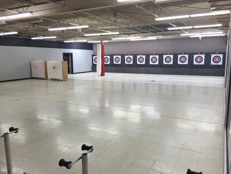 Archery Range Indoor, Indoor Archery Range, Archery Target Stand, Archery Training, Archery Sport, Indoor Shooting Range, Archery Range, Indoor Shooting, Sports Hall