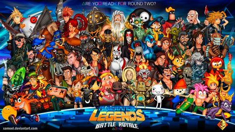 If PlayStation All-Stars Had Every Good PlayStation Character... Playstation All Stars Battle Royale, Sly Cooper, Video Game Fan Art, Battle Star, Battle Royal, Crash Bandicoot, Xbox One S, Cartoon Games, Battle Royale