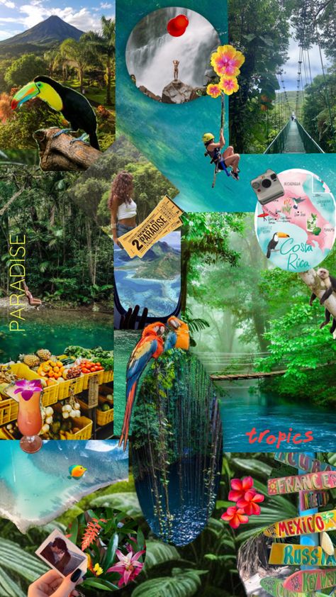 Lifestyle Aesthetic, Costa Rica, Collage, Lifestyle