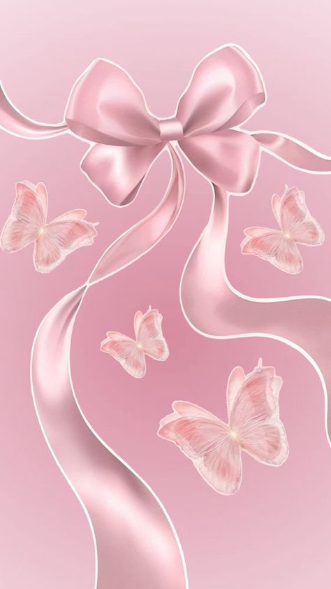 Ribbon Pink Aesthetic, Wallpaper Aesthetic Iphone Lockscreen Pink, Walpaper Wathsapp Aesthetic, Lockscreen Coquette, Wallpaper Hp Iphone, Pink Ribbon Wallpaper, Ribbon Wallpaper, Bow Wallpaper Iphone, Pink Wallpaper Ipad