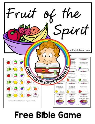 Fruits of the Spirit Game Fruit Of The Spirit Games, Fruit Of The Spirit Lessons, Spirit Game, Christian Preschool, Galatians 5 22 23, The Fruit Of The Spirit, Bible Story Crafts, Bible Printables, Bible Games