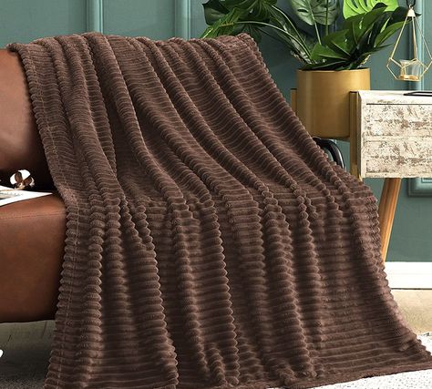 Brown Throw Blanket, Brown Blanket, Stripes Pattern Design, Striped Throw Blanket, Sofa And Bed, Christmas Throw Blanket, Couch Throw Blanket, Blanket For Couch, Manhattan Comfort