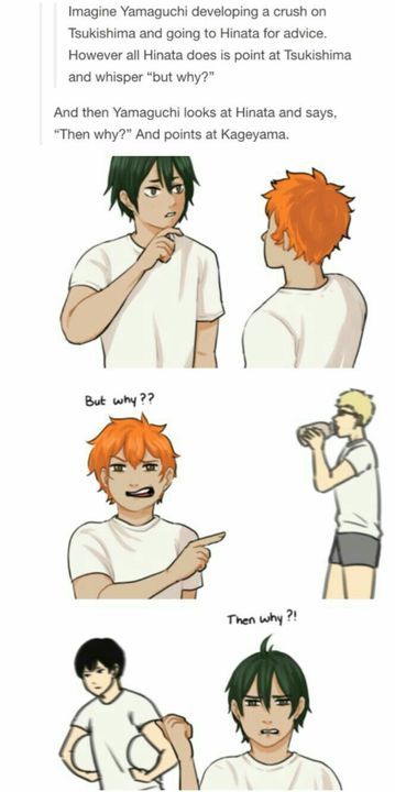 Yamaguchi Tsukishima, Tsukishima X Yamaguchi, All Out Anime, Haikyuu Memes, Kageyama X Hinata, Haikyuu Meme, Haikyuu Volleyball, Volleyball Anime, Haikyuu Karasuno