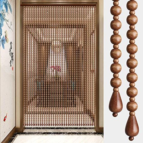 Beads Partition, Partition Curtain Ideas, Partition Entrance, Kitchen Partition Design, Screen Bedroom, Small Restaurant Interior, Curtains For Doorways, Kitchen Door Curtains, Arabic Interior