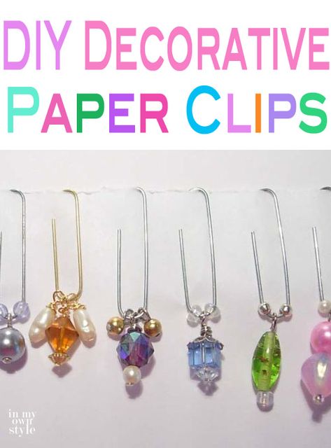 Fancy Paper Clips, Diy Paper Clips, Paperclip Art, Journal Dangles, Altered Paper Clips, Paper Clips Diy, Paperclip Crafts, Paperclip Bookmarks, Binder Paper