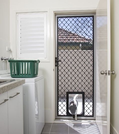 If you need a security door for your home or business - Macarthur Home Improvements has what you need. Contact us today on 4625 3446. #macarthurhomeimprovements #southwestsydney Door Grill, Security Screen Door, Pet Doors, Security Doors, Security Screen, Indian Home Interior, Mesh Door, Door Inspiration, Pet Door