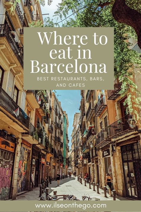 A thorough food guide on where to eat in Barcelona, the best restaurants in Barcelona, bars, and coffee shops, and useful tips! Best Restaurants In Barcelona Spain, Barcelona Eating Guide, Restaurant In Barcelona, Where To Eat In Barcelona Spain, Best Places To Eat In Barcelona, Places To Eat In Barcelona, Barcelona Best Restaurants, Dinner In Barcelona, Best Food In Barcelona