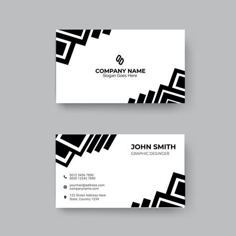 Minimal corporate black and white business card design template Complimentary Card Design, Black And White Business Cards, White Business Card Design, Complimentary Card, Business Card Design Black, Card Design Template, Thank You Card Design, White Business Card, Business Card Branding