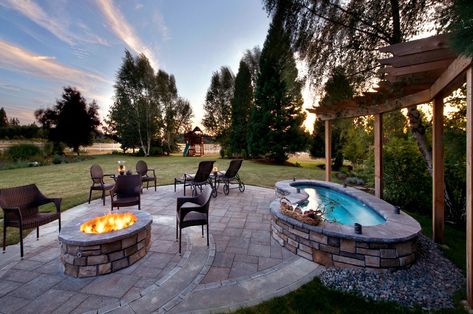 Inground Hot Tub, Backyard Spa, Hot Tub Landscaping, Hot Tub Patio, Hot Tub Designs, Outdoor Living Space Design, Hot Tub Deck, Hot Tub Backyard, Backyard Remodel