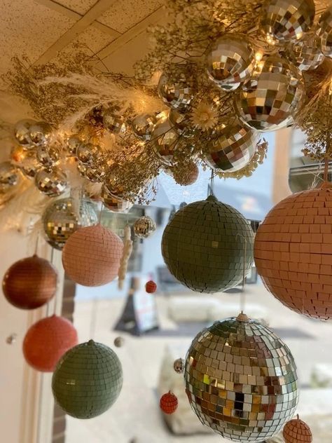 Spring 2023 Window | The Makery Disco Ball Christmas, Disco Ball Decor, State College Pa, Ornament Craft, State College, Ornament Crafts, Spring 2023, Ball Ornaments, Disco Ball