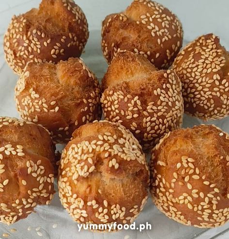 Binangkal Recipe - Binangkal Recipe, Sesame Bread, Filipino Snacks, Chicken Empanadas, Bread Snacks, Chocolate Syrup, A Cup Of Coffee, Calorie Diet, Deep Fried