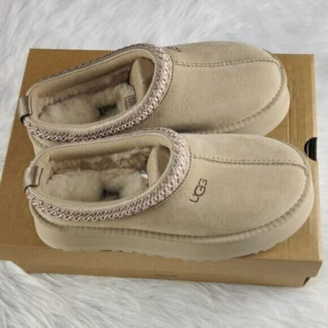 Ugg Tazz Tasman Platform Slippers Beautiful Mustard Seed Ugh Ultra Mini, Ugg Tazz Platform, Ugg Shoes Women, Ugg Tazz, Ankle Sneakers, Espadrille Sneakers, Red Sneakers, Platform Slippers, Mustard Seed