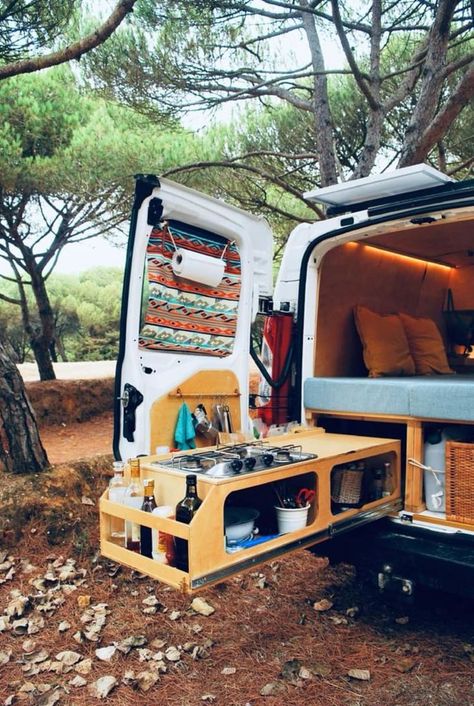 Caddy Van Camper, Caddy Van Conversion, Ford Econoline Van Conversion Interior, Vw T4 Camper Interior Ideas, Small Camper Vans, Heavy Duty Drawer Slides, Kangoo Camper, Caddy Van, Minivan Camper Conversion