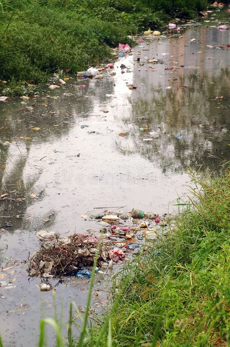 River pollution. Water pollution in river due to rubbish and litter , #affiliate, #Water, #pollution, #River, #river, #litter #ad Water Pullotion Picture, Water Pollution Poster, River Pollution, Environmental Science Major, Pollution Pictures, Pollution Poster, Environment Pollution, Science Major, Art Major