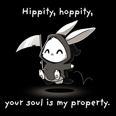 Evil Bunny, Cute Animal Quotes, Nerdy Shirts, Hippity Hoppity, My Property, What Can I Say, Cute Animal Drawings Kawaii, Cute Cartoon Drawings, Dessin Adorable