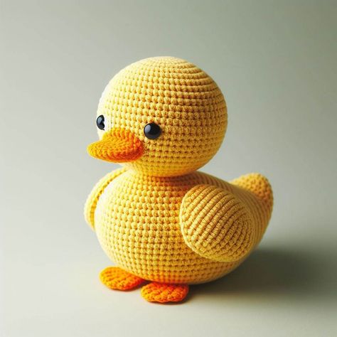 Toy Crochet Patterns Free, Free Crochet Toy Patterns, Crochet Patterns Christmas, Duck Amigurumi, Crochet Patterns Animals, Toy Crochet Patterns, Amigurumi Pattern Free, Crochet Duck, Crocheted Jellyfish