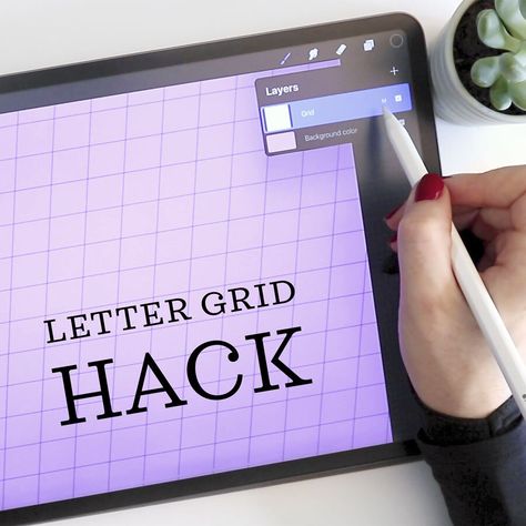 Procreate Letter Guide Hack Art Tutorial Procreate, Word Art Tutorial, Learn Procreate, How To Makw, Procreate Classes, Brush Lettering Font, Brush Lettering Tutorial, Ipad Lettering Procreate, Better Partner