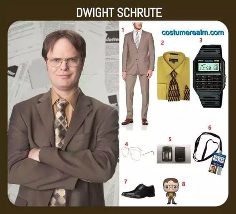 Dwight Shrute Costume, Dwight Halloween Costume, Dwight Costume, Dwight Schrute Costume, The Office Costumes, The Office Halloween, Kevin The Office, Ideas Disfraz, Assistant To The Regional Manager