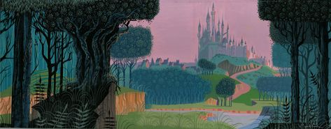 Mary Blair Art, Sleeping Beauty Art, Eyvind Earle, Sleeping Beauty 1959, Bg Design, Beauty Background, Disney Background, Disney Concept Art, Disney Sleeping Beauty