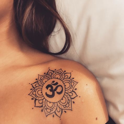 Om Symbol Tattoo Design, Spiritual Chest Tattoo Female, Mandala Om Tattoo, Om Mandala Tattoo, Man Tatoos, Ohm Tattoo, Om Symbol Tattoo, Zen Tattoo, Mom Dad Tattoo Designs