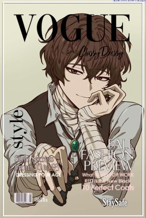 Anime Character, Magazine Cover, Vogue, Magazine, Anime