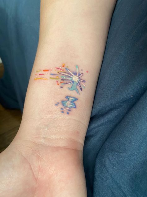 Job Tattoo, Howl's Moving Castle Tattoo, Tatuaje Studio Ghibli, 하울의 움직이는 성, Castle Tattoo, Ghibli Tattoo, 4 Tattoo, Cute Little Tattoos, Tatuaje A Color