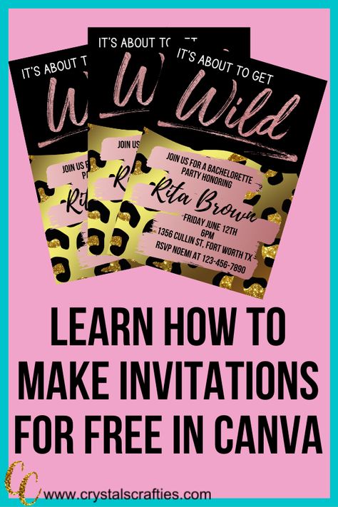 Online Invitations Birthdays, Creating Invitations To Sell, How To Make Invitations On Canva, Make Invitations Online Free, How To Print Invitations At Home, How To Make Digital Invitations, Cricut Party Invitations, Canva Invitations, Diy Party Invitations