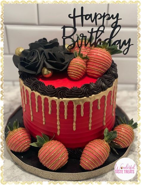 Red Black And Gold Cake, Jordan Year, Black And Gold Cake, Gold Cake, Black And Gold, Jordan, Cake, Red, Gold