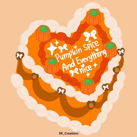 Pumpkin Spice And Everything Nice 🧡🎃✨🍰🎀

#skcreations #pumpkinspiceandeverythingnice #softgirl #cozyaesthetic #coquette #fallaesthetic #pumpkinspice #cozygirl #softera #coquettefall #vintageheartcake #halloweencake #focusongrowthlettering #focusongrowthdoodles #cozyseason #artistoninstagram #stickershop #autumnlover #autumnaesthetic #womenofillustration #ladieswhodesign #womenofcreation #creativewomencommunity #creativewomenclub #ladiesofillustration #worldwideartfeature #designedfortheworld #sketchbookapp #letteringladies #womenoftype Pumpkin Spice Illustration, Spice Illustration, Fall Widgets, Sketchbook App, Vintage Heart Cake, Pumpkin Queen, Pumpkin Spice And Everything Nice, Cake Illustration, Orange Candle