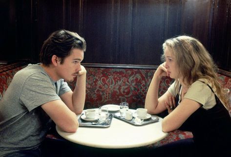 Sunrise Trilogy, Before Sunrise Trilogy, Before Sunrise Movie, The Before Trilogy, Cinema Date, Before Trilogy, Julie Delpy, Life Is Beautiful Quotes, Ethan Hawke