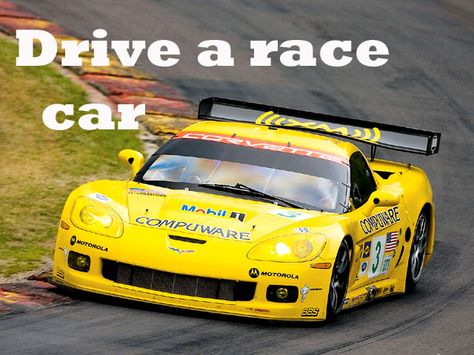 Drive a Race Car Yellow Race Car, Power Rangers Operation Overdrive, Nascar Racers, Corvette Racing, Chevrolet Corvette Z06, Corvette Z06, Old Race Cars, Yellow Car, Car Racing