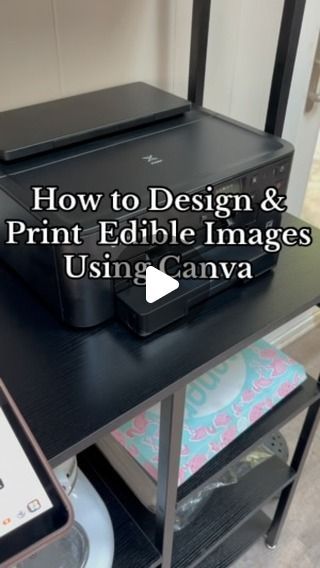 Vee’s Sweet Treats LLC 🍓 on Instagram: "Here’s the Long Awaited Tutorial on “How I design & Print my Edible Images Using Canva” I hope this tutorial was super helpful to those who have been asking! A lot of people don’t even bother touching their printer for edible images because they think it’s too complicated! (This was me before) until I stopped letting my printer collect dust and finally give it a go! It’s so much easier than you think!! Save This Video for later, and start printing those edible images!!  • • • • •#edibleimages #edibleprintcake #edibleprints #edibleimagecake #edibleimagetutorial #viralreels #tutorial #bakingneeds #baker #cakedecorating #bakingmusthaves #sweetsmakermusthaves #amazonfavorites #amazonfinds #amazonbakerfinds #clt #cltsweets #explore #viralreels #dessertma How To Print Edible Images, Edible Printed Cookies, Eddie Edible Printer Cookies, Edible Print Cake Ideas, Edible Image Printer, Edible Picture Cake, Edible Photo Cake, Edible Print Cake, Baking Stuff