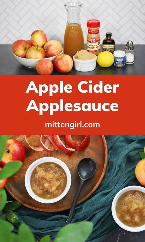 Weekend Meal Prep, Mcintosh Apples, Delicious Veggies, Homemade Apple Cider, Apple Sauce Recipes, Homemade Applesauce, Cooked Apples, Fruit Dessert, Printable Recipe