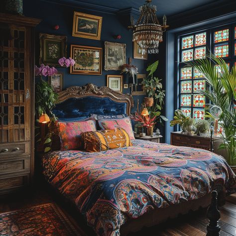 Maximalist Bedroom Ideas, Geek Home Decor, Maximalist Bedroom, Boho Ideas, Earthy Bedroom, Boho Style Bedroom, Apartment Decoration, Stil Boho, Maximalist Decor