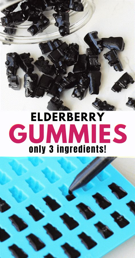 Elderberry Gummy Recipe, Gummy Recipe, Healthy Gummies, Homemade Gummies, Elderberry Juice, Homemade Elderberry, Elderberry Recipes, Healthy Homemade Snacks, Gummies Recipe