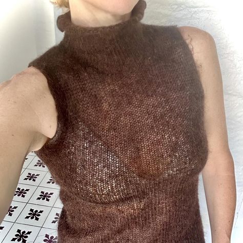 Theory chic and sheer, soft... - Depop Turtleneck Tank Top, Sleeveless Turtleneck, Soft Wool, Alpaca, Cashmere, Turtle Neck, Tank Top, Tank Tops, Wool