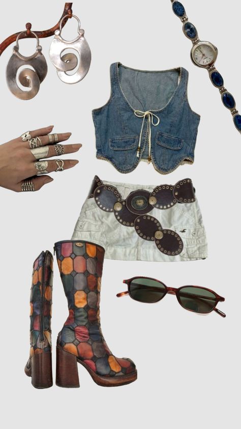 1970s boho outfit idea #summer #spring #lollapalooza #coachella #bohofashion #boho Coachella Fits, Cochella Outfits, Lollapalooza Outfit, Boho Festival Outfit, Coachella Inspiration, Summer Festival Outfit, 70s Inspired Fashion, Boho Outfit, Nashville Outfits