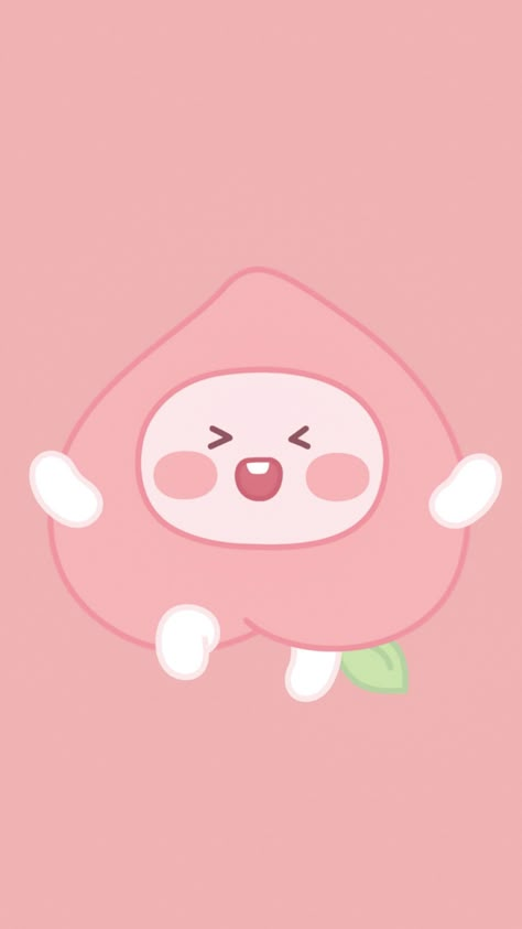 Apeach Kakao, Attractive Wallpapers, Cute Lockscreens, Phone Wallpaper Boho, Peach Wallpaper, Peach Aesthetic, Kakao Friends, Iphone Wallpaper Kawaii, Cute Pastel Wallpaper